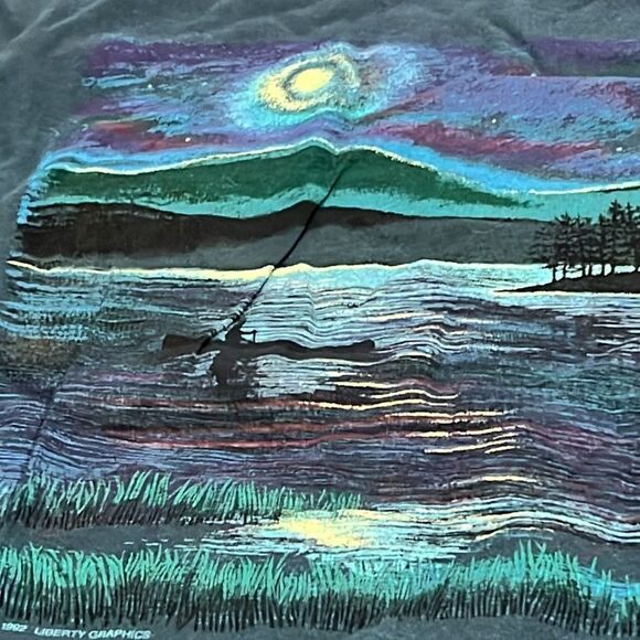 ACADIA NATIONAL PARK VTG t shirt Bar Harbor MAINE Hanes beefy -T Tee Large 1992 - Picture 5 of 11